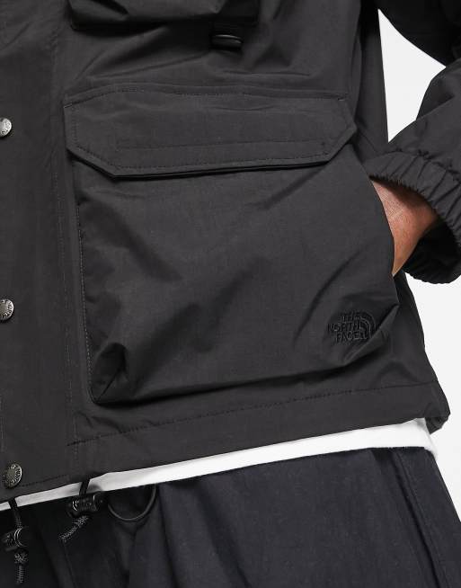 The North Face M66 Utility hooded rain jacket in black ASOS