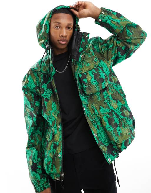 Green camo north face hot sale jacket