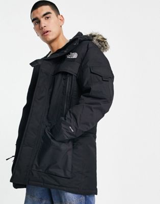 The North Face McMurdo 2 waterproof breathable down insulated parka coat in black