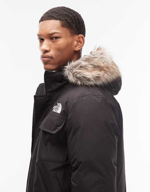 The North Face - McMurdo - Bomberjack met capuchon met imitatiebont in zwart, 4 van 5