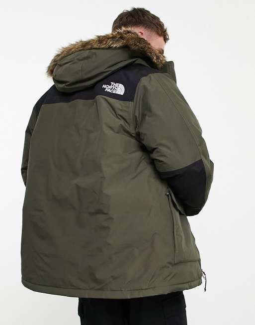 North face mcmurdo parka green hot sale