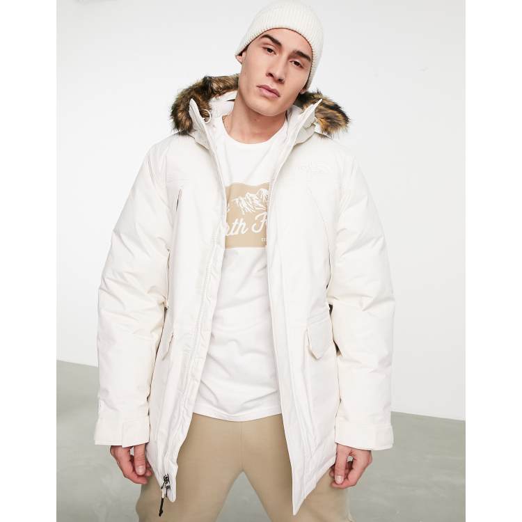 Parka jacket white best sale