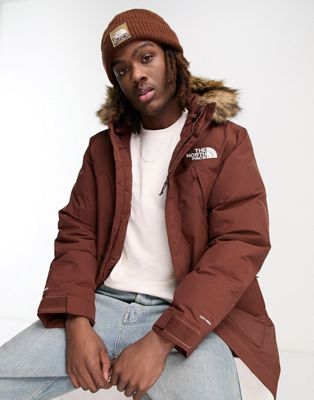 The North Face McMurdo parka with fur trim hood in brown