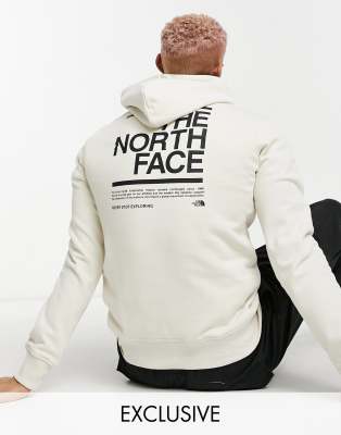 northface white hoodie