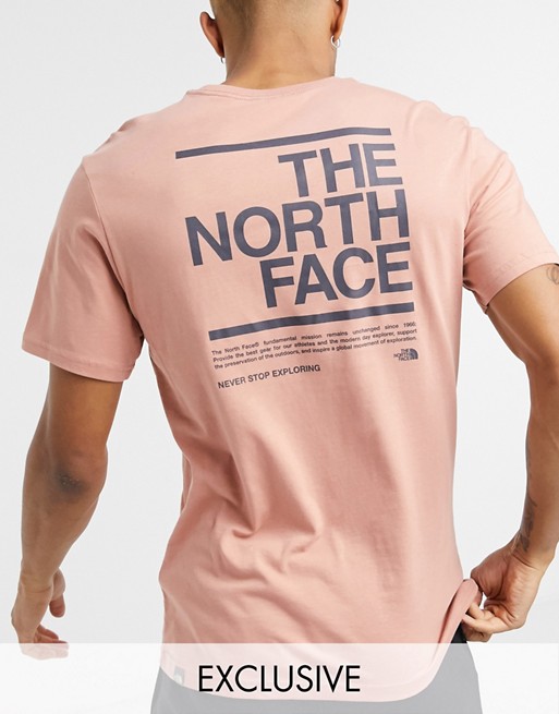 The North Face Message t-shirt in pink Exclusive at ASOS