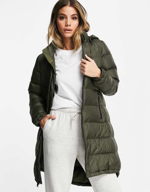 North face metropolis parka on sale green