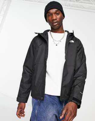 The North Face Millerton DryVent water repellent rain jacket in black ...