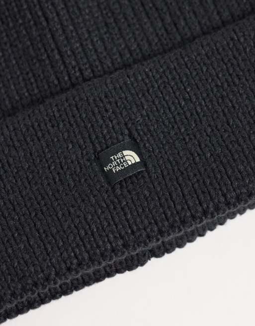 The North Face mini box logo beanie in black, 2 of 3