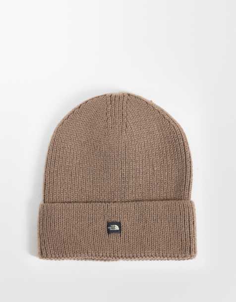 The North Face mini box logo beanie in brown - view 1