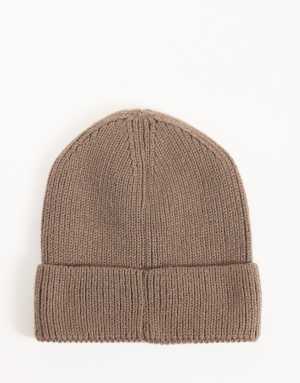 The North Face mini box logo beanie in brown