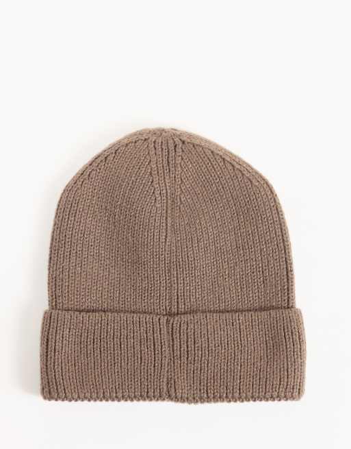 The North Face mini box logo beanie in brown, 3 of 3