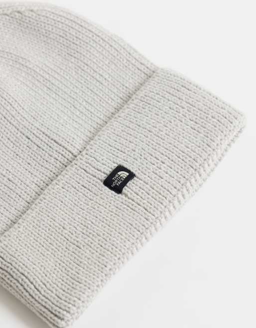 The North Face mini box logo beanie in white, 2 of 3