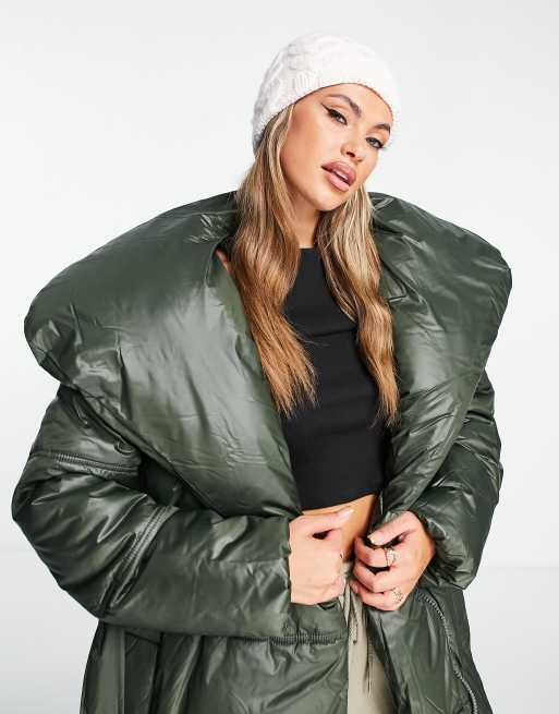 The North Face - Minna - Beanie met kabels in crème 