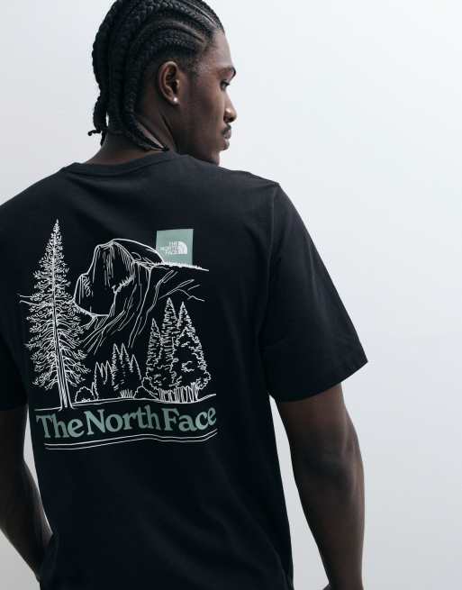 The North Face Monte graphic t-shirt in black, 4 of 5