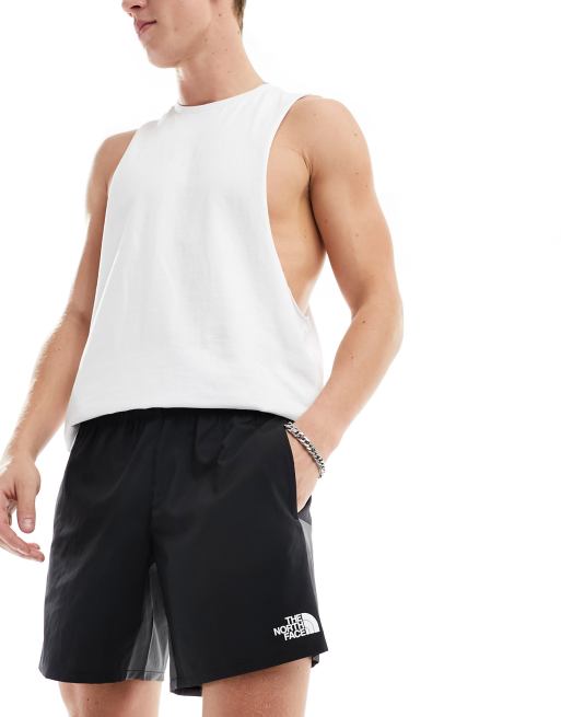 The North Face – Mörkgrå, vävda träningsshorts med logga