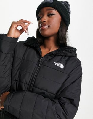 The North Face Mossbud Insulated reversible jacket in black