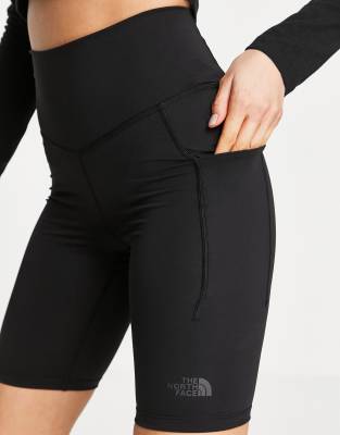 The North Face Motivation High Waist Pocket Short Tights In Black