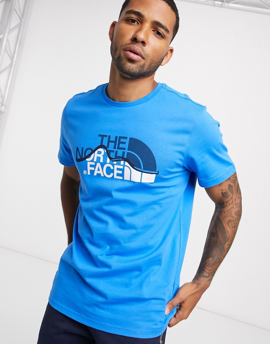 The North Face Mount line t-shirt in blue