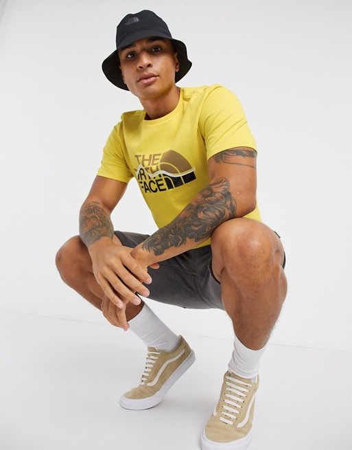 The North Face Mount Line t-shirt in yellow