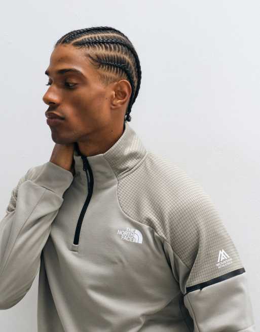 The North Face Mountain Atheltics 1/4 zip fleece i grå, 3 af 5