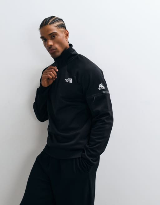The North Face Mountain Atheltics fleece con zip a 1/4 nero, 5 di 5