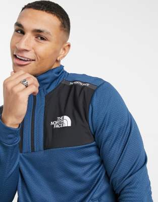 The North Face Mountain Athletic 1/4 zip fleece in navy | ASOS