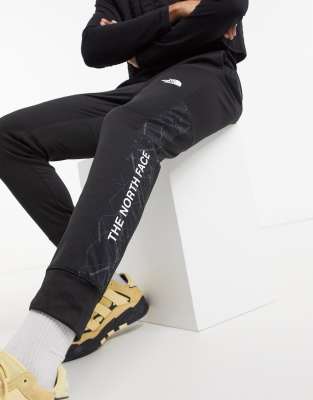 north face train n logo track pants