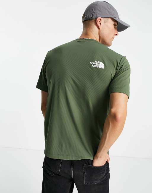 The North Face Mountain Athletic Hybrid t shirt in khaki ASOS