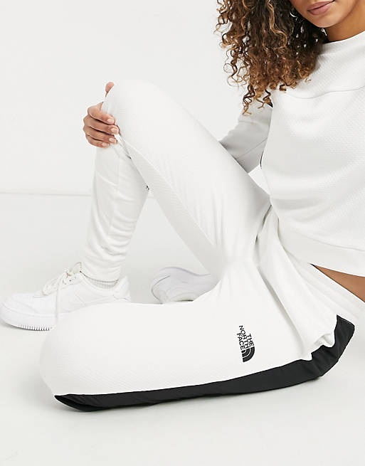 The North Face Mountain Athletic Knitted joggers in white