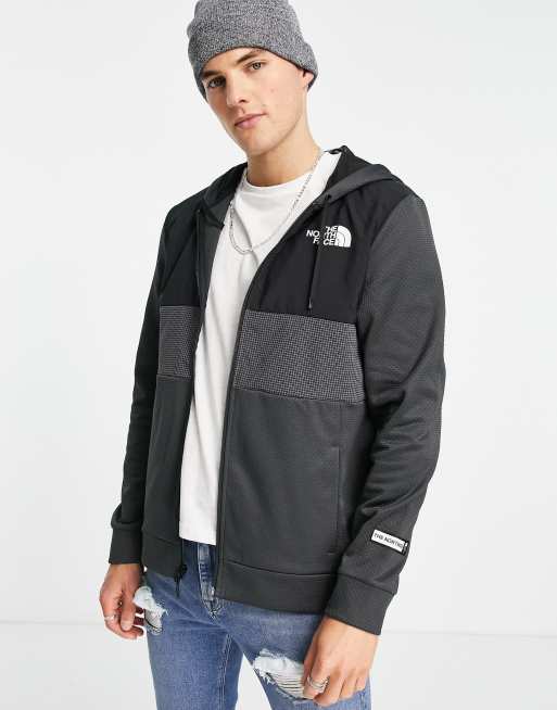 The North Face Mountain Athletic overlay jacket in gray