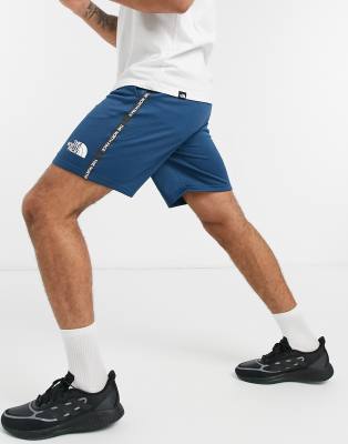 blue north face shorts