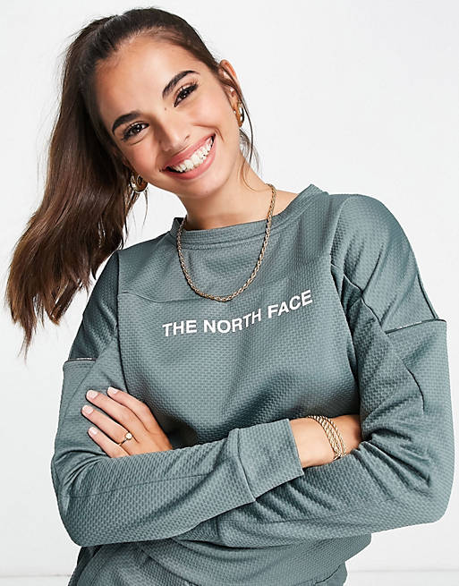 Women The North Face Mountain Athletic sweatshirt in green 