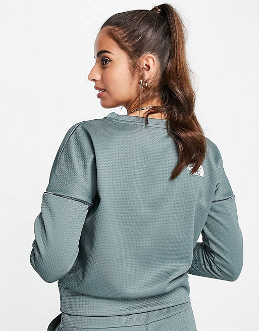 Women The North Face Mountain Athletic sweatshirt in green 