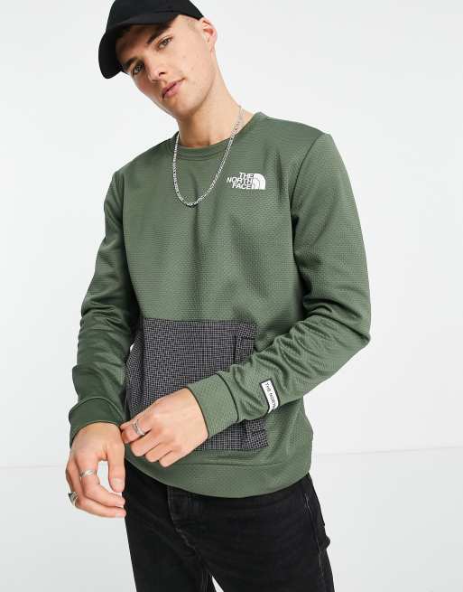 North face khaki deals sweatshirt