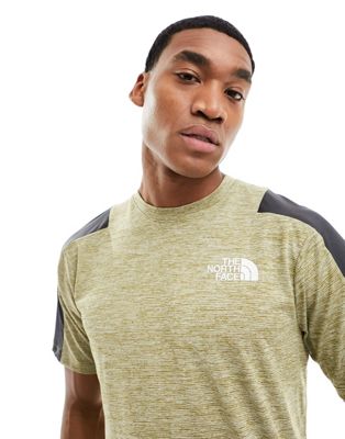 The North Face Training Mountain Athletic tech t-shirt in khaki - ASOS Price Checker