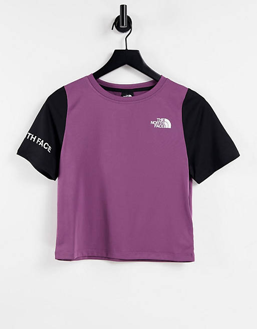 The North Face mountain athletic tight t-shirt in purple