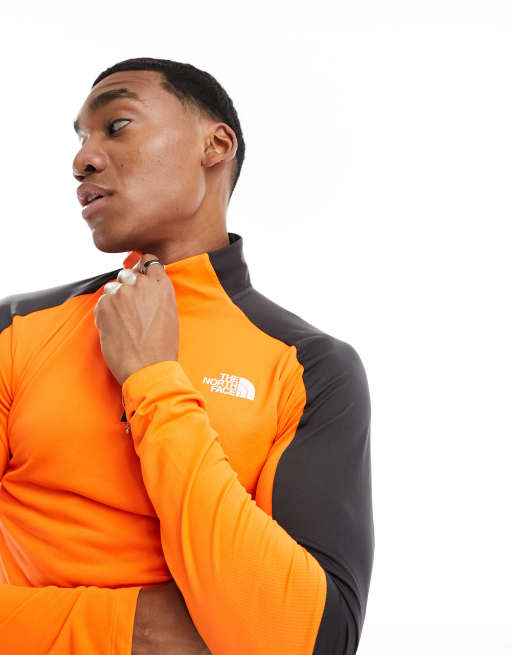 The North Face - Mountain Athletic - Top de sport à manches longues et col zippé - Orange, 2 de 4