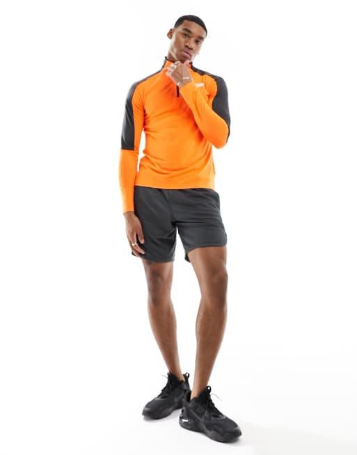 The North Face - Mountain Athletic - Top de sport à manches longues et col zippé - Orange, 4 de 4