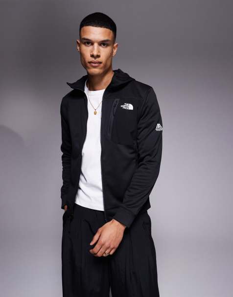 The North Face - Mountain Athletics - Felpa nera con cappuccio, zip e logo - view 1
