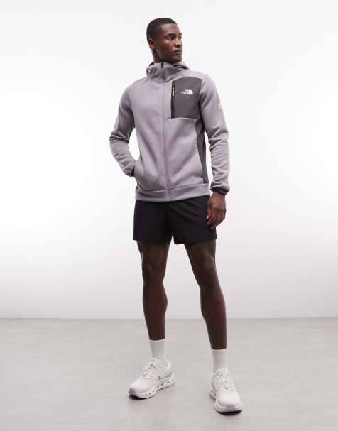 The North Face - Mountain Athletics - Fleece hoodie met rits in grijs - view 1