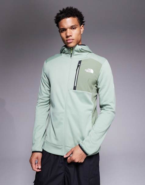 The North Face - Mountain Athletics - Fleece met capuchon en rits in groen - view 1