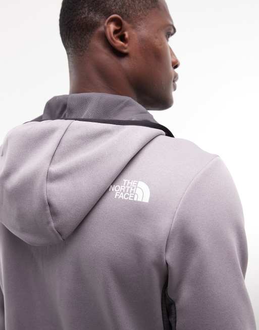 The North Face Mountain Athletics full zip fleece hoodie in grey, 4 of 5