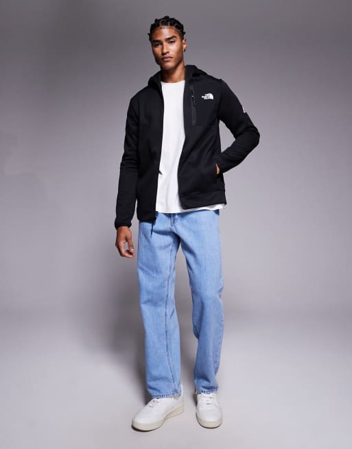 The North Face Mountain Athletics full zip fleece tech hoodie in black, 2 of 5
