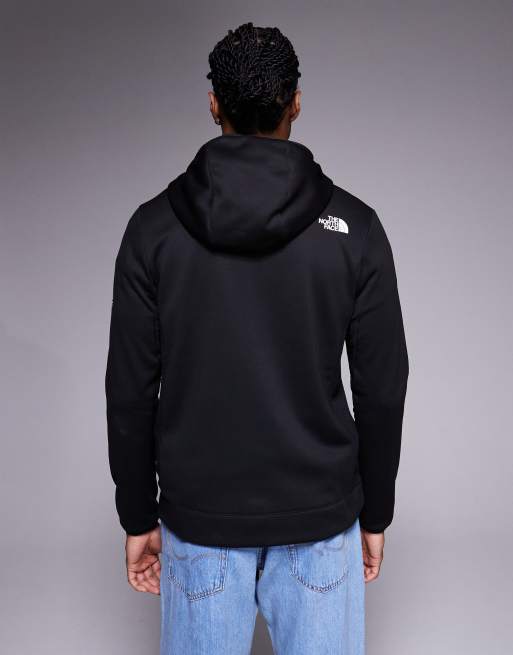 The North Face Mountain Athletics full zip fleece tech hoodie in black, 3 of 5