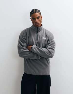 The North Face Mountain Athletics Glacier 1/4 zip fleece in grey