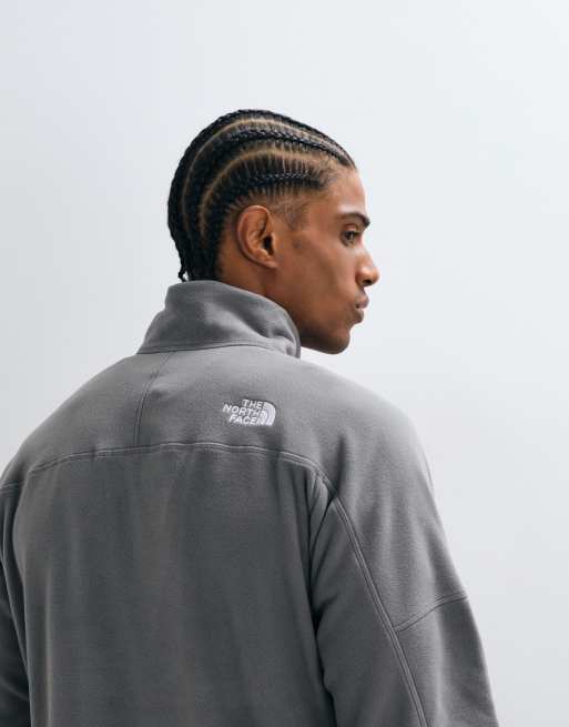 The North Face Mountain Athletics Glacier 1/4 zip fleece in grey, 2 of 5