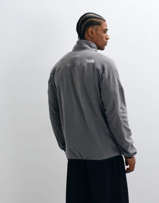 The North Face Mountain Athletics Glacier 1/4 zip fleece in grey, 4 of 5
