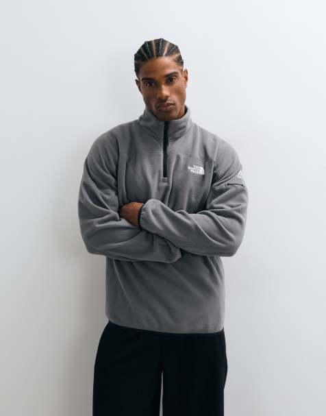The North Face Mountain Athletics Glacier fleece con zip a 1/4 in grigio - view 1