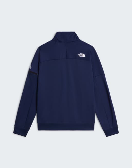 The North Face Mountain Athletics pile con zip 1/4 2.0 in summit navy, 4 di 4