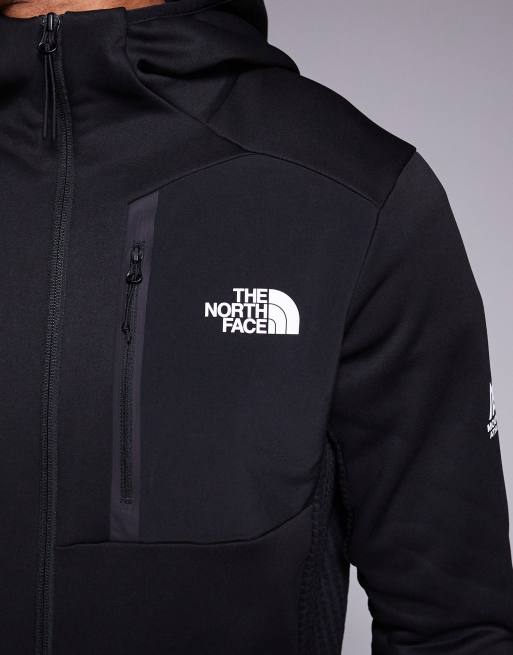 The North Face - Mountain Athletics - Sort hættetrøje med gennemgående lynlås i tech-fleece, 5 af 5